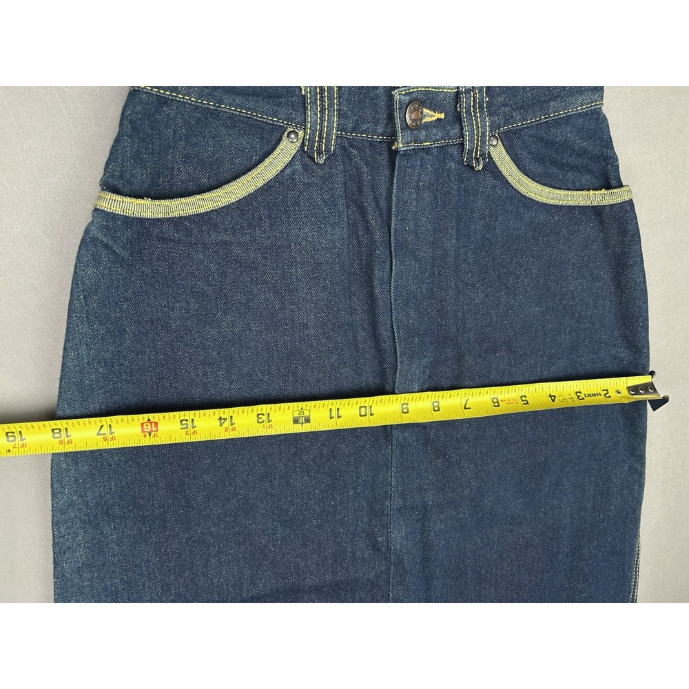 John Sullivan Women's 24 Waist Pioneer Wear Denim Vintage Skirt Cute‎ Pockets - Picture 4 of 10